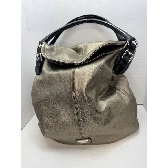 Max‎ Mara handbag logo plate leather enamel leather Authentic used T18068 - Picture 1 of 16